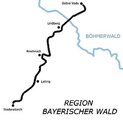 Karte Gunthersteig - Bayr. Wald